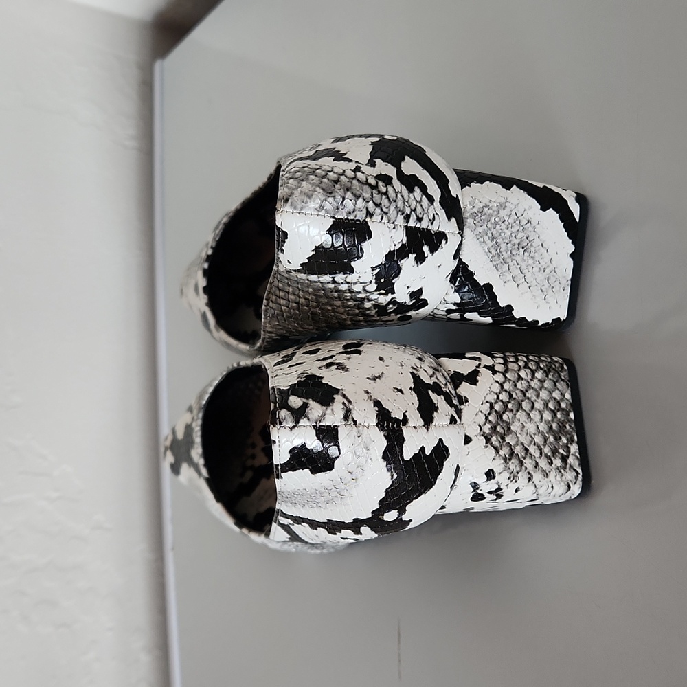 Beautiful New Zara Trafaluc Python Snakeskin Bloc… - image 6